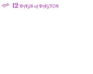 The 12 Days of Dayton - Nov 10 to Dec 22 2018 @ The Town of Dayton | Dayton | Virginia | United States